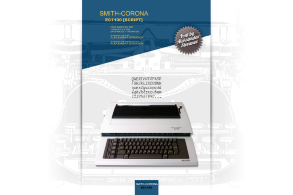 Smith-Corona EC1100 Script Font - Featured Image