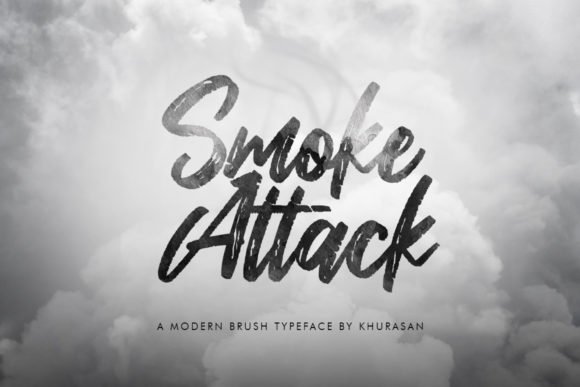 Smoke Attack Font - Featured Image