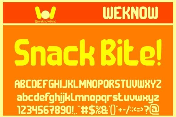 Snack Bite Font - Featured Image