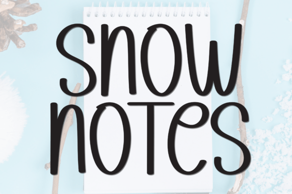 Snow Notes Font - Featured Image